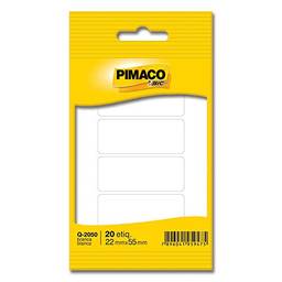 Etiqueta adesiva branca multiuso 22x55mm Q-2050 Pimaco, BIC, 886582, Branca, pacote de 5