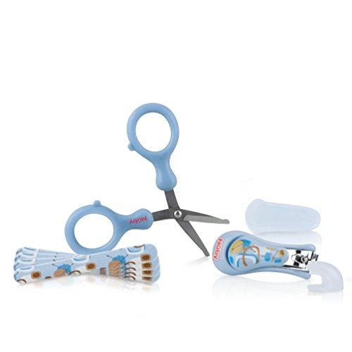 Kit Manicure Infantil, Azul Bebê, Nûby