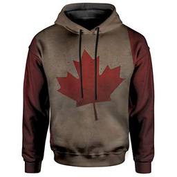 Moletom Com Capuz Unissex Bandeira Canada Maple Md01