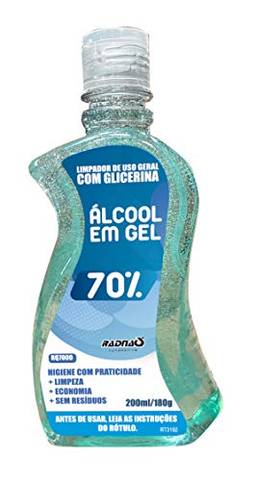 Alcool Em Gel 70% - 180G/200Ml, Radnaq