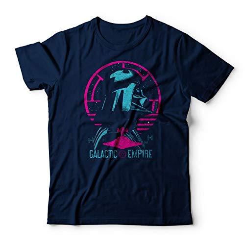 Camiseta Darth Vader Galactic Empire, Studio Geek, Adulto Unissex, Azul Marinho, 4G