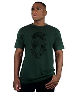 Camiseta Faith, Bleed American, Masculino, Verde Escuro, M