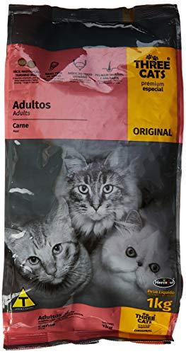 A Ração Three Cats Original Sabor Carne para Gatos Filhotes Biofresh Raça Filhotes, Sabor Carne 1kg