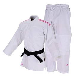 ADIDAS Judo Uniform "CLUB" Sem Cinta  Branco/Rosa 160