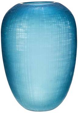 Cuttin Vaso 24 * 34cm Vidro Azul Cn Home & Co Único