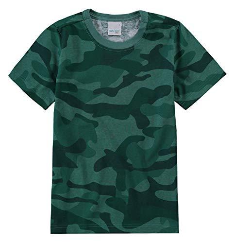 Camiseta Estampada Malha, Malwee, Meninos, Verde, 14