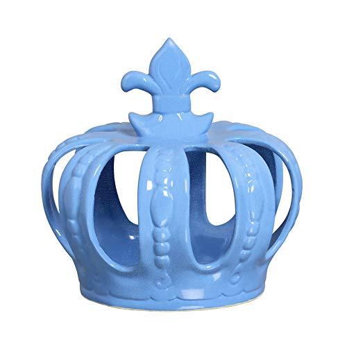 Coroa Para Enfeite Media Ceramicas Pegorin Azul Frozem No Voltagev