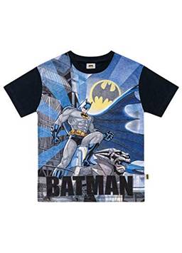 Camiseta Meia Malha Batman Camiseta, Fakini, Meninos, Preto, 10