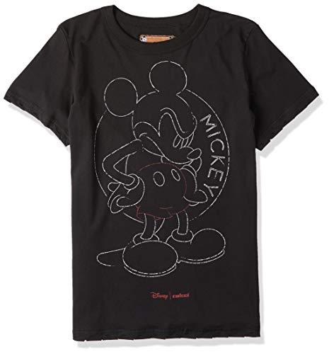 Camiseta estampa esclusiva do Mickey, Colcci, Feminino, Preto, G
