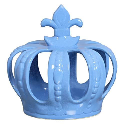Coroa Para Enfeite Grande Ceramicas Pegorin Azul Frozem No Voltagev