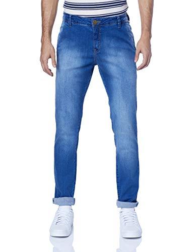 Calça Jeans Skinny, Eventual, Masculino, Azul, 42