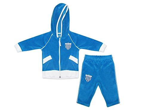 Conjunto calça e blusa com capuz Avaí, Rêve D'or Sport, Criança Unissex, Azul/Branco, P