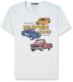 Camiseta Carros: Super Road, Colcci Fun, Meninos, Branco, 12