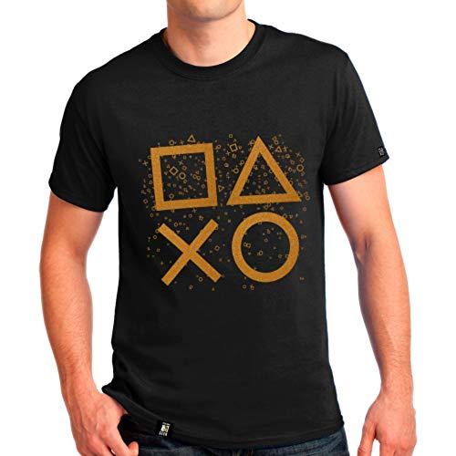 Camiseta Days of Playstation, Banana Geek, Adulto Unissex, Preto, GG