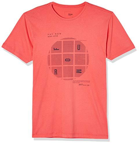 Camiseta Estampada, Forum, Masculino, Vermelho Penas, GG