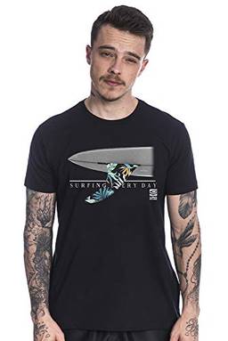 Camiseta Surfing, Long Island, Masculino, Preto, M