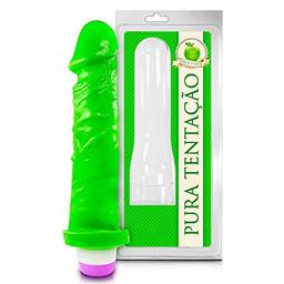 Pênis Aromático Com Vibrador 18cm - Sexy Fantasy - Tamanho: 18cm - Aroma: Maça Verde, Sexy Fantasy