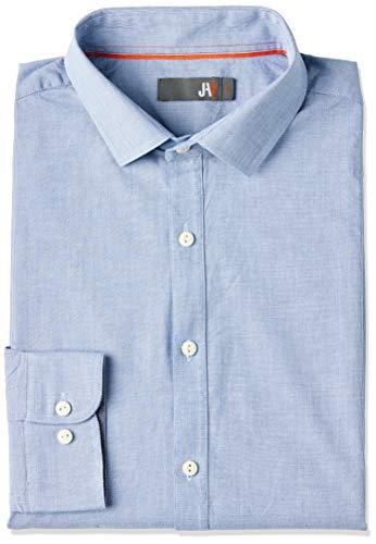 JAB Camisa de Algodão com Elastano Masculino, Tam 5, Azul