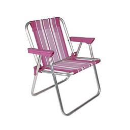 Cadeira Infantil Alta Mor Rosa Alumínio