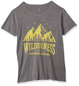 Camiseta Wildness Yellow, Joss, Masculino, Chumbo, M