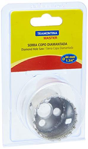 Tramontina 42626044, Serra Copo Diamantada 44Mm 1.3/4, Corpo Aço Especial, Dentes Metal, Rosca 1/2''