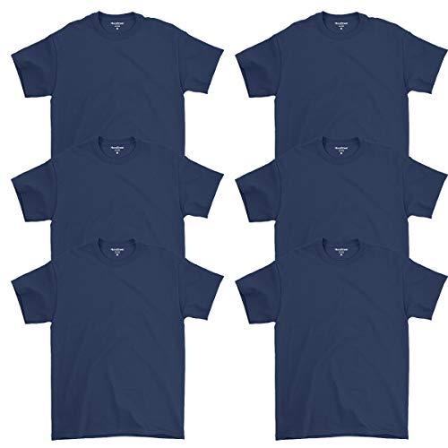 Kit 06 Camisetas Básicas Masculinas De Algodão Premium