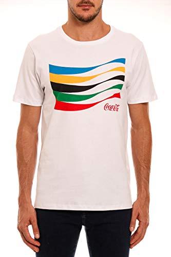 Camiseta Aroma Estampada, Coca-Cola Jeans, Masculino, Branco, P