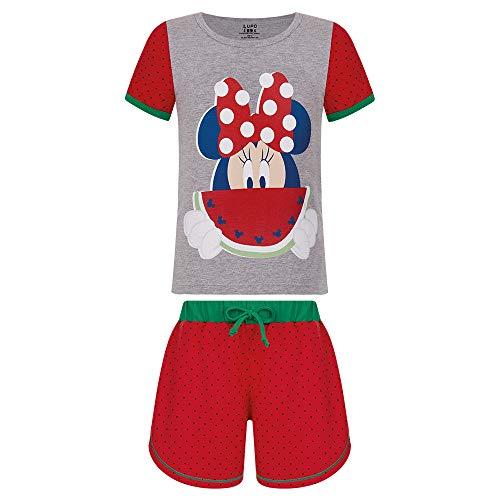 Pijama Disney KF Minnie Curto meninas Vermelho 6