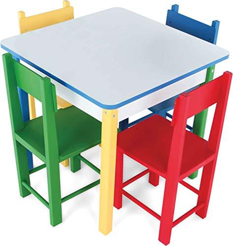 Mesa com 4 Cadeiras Carlu Brinquedos