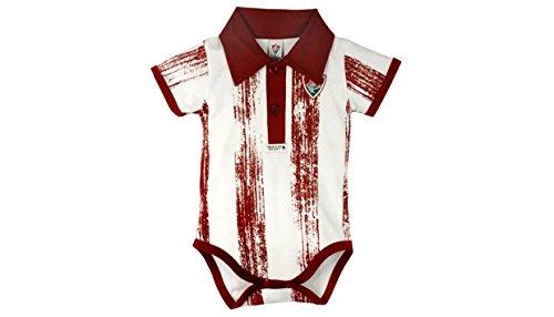 Body Polo Fluminense, Rêve D'or Sport, Bebê Menino, Branco/Grená, M