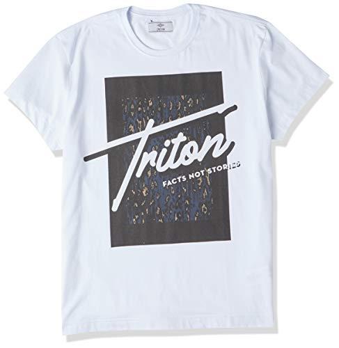 Camiseta Estampada, Triton, Masculino, Branco, GG