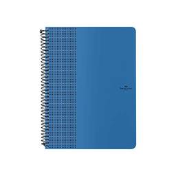 Caderno Grip Pautado 80 Folhas Azul Chuva, Faber-Castell, CDNOFF/AZ, Mista