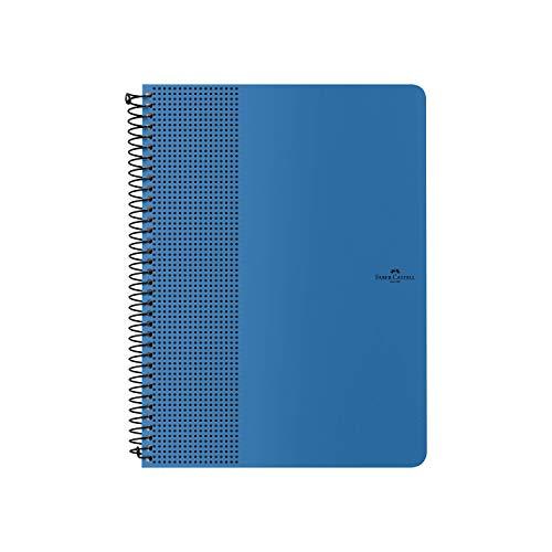 Caderno Grip Pautado 80 Folhas Azul Chuva, Faber-Castell, CDNOFF/AZ, Mista