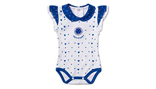 Body Cruzeiro, Rêve D'or Sport, Bebê Menina, Branco/Azul, P