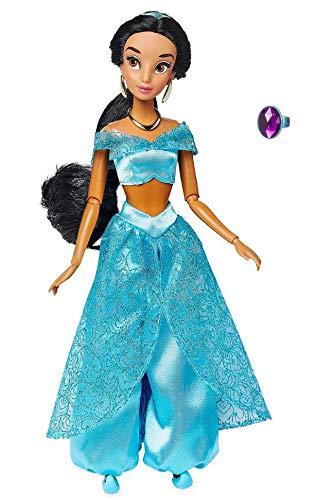 Aladdin Boneca Princesa Jasmine Brinde Anel Original Disney Store 28cms