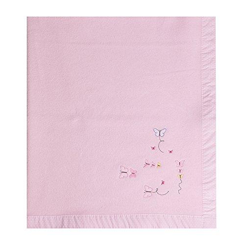 Cobertor Bordados, Papi Textil, Rosa, 1.10Mx90Cm