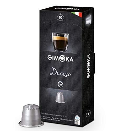 Cápsulas de Café Gimoka Deciso, Compatível Com Nespresso, Contém 10 Cápsulas
