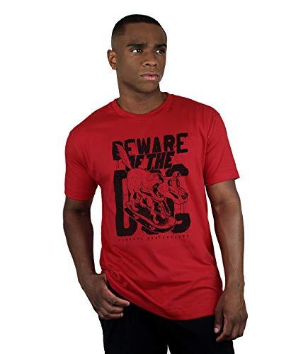 Camiseta Beware Of The Dog, Ventura, Masculino, Vermelho, P