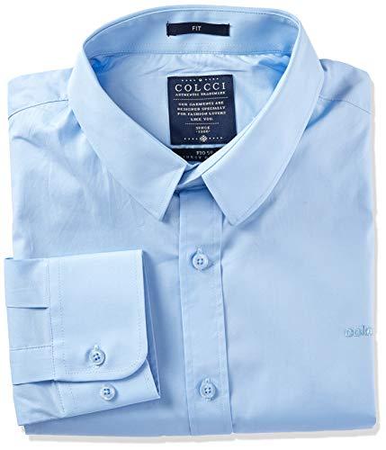 Camisa Fit, Colcci, Masculino, Azul (Azul Skydown), P