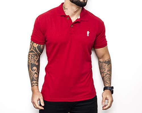 Camisa Polo Marine Classic (P, Vermelha)