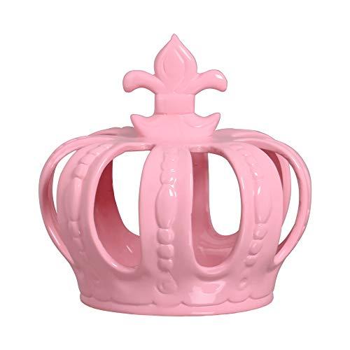 Coroa Para Enfeite Media Ceramicas Pegorin Rosa Bebe No Voltagev