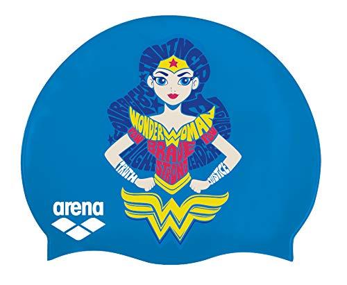 Arena Touca Infantil Super Hero Cap Jr Mulher Maravilha, Azul
