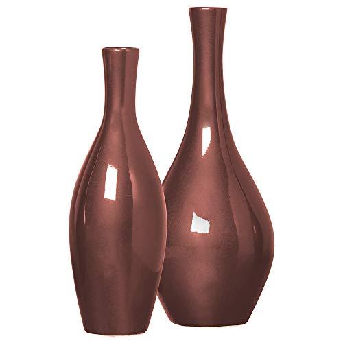 Duo Vasos Barcelona E Madri Ceramicas Pegorin Cobre