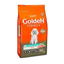 Ração Golden Fórmula Mini Bits para Cães Adultos de Pequeno Porte Sabor Frango e Arroz - 10,1kg Premier Pet para Todas Pequeno Adulto -
