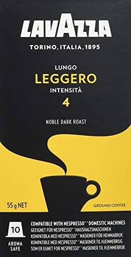 Cápsulas de Café Lavazza Lungo Leggero, Compatível com Nespresso, Contém 10 Cápsulas