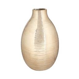 Vaso de Cerâmica Petrus Lyor Bronze 13 x 20 cm