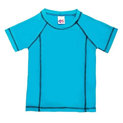 TipTop Camiseta Manga Curta Básica Azul (Turquesa), 14