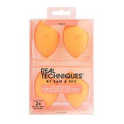 Esponjas Ovais para Aplicação de Maquiagem, Amarelo, Real Techniques