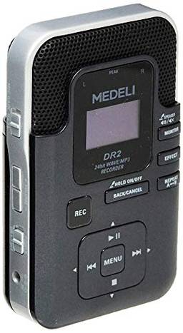 Gravador Digital WAV e MP3, USB e Cartão de Memória, WALDMAN, DR2