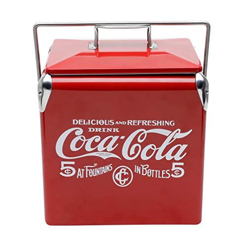 Cooler Aço Inox Coca-Cola Delicious Drink Vermelho 29,5X23,5X35,5 Cm 13 Litros